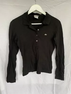 £30 • Buy Lacoste Womens Long Sleeve Polo Shirt Size 10