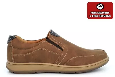 Mens Slip On Shoes Mens Casual Shoes Mens Comfort Shoes Mens Shoes Tan Shoes • £26.83