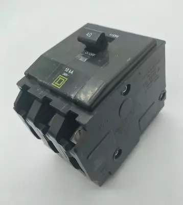 Square D QO340 3 Pole 40 Amp 240V AC 3 Phase Type QO Plug On Circuit Breaker New • $54.95