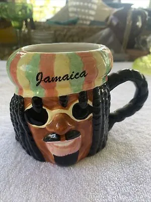 Collectible AGIFTCORP  Catalina Island 3D Ceramic Smiling Man Coffee Bob Marley • $14.95