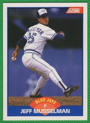 Jeff Musselman - 1989 Score #558 - Toronto Blue Jays Baseball Card • $1.25