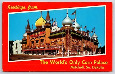 Corn Palace Mitchell South Dakota SD Chrome Postcard • $5.95