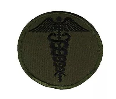 Medical Caduceus Patch Od Olive Drab Green Medic Doc Corpsman Emt Paramedic • $8.98