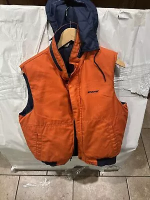 Stearns Buoyant Life Vest Size Adult/Medium Orange And Navy Blue • $24.98