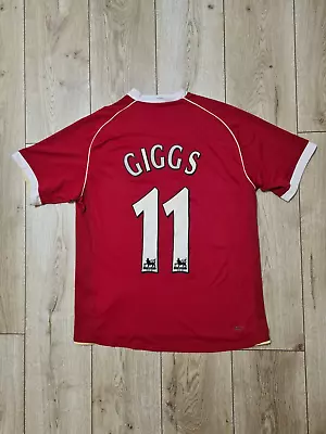 Manchester United 2006 2007 Home Giggs Football Shirt Soccer Jersey Rare M Nike • $139