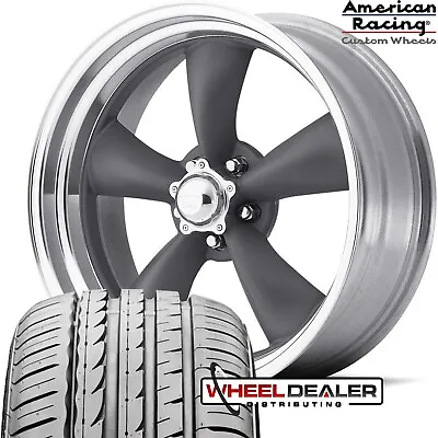 17x7-17x8  AMERICAN RACING TORQ THRUST VN215 WHEELS TIRES 5LUG FORD MUSTANG 1965 • $1449