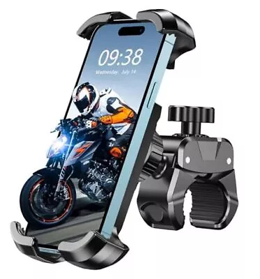 Motorcycle Phone Mount [Heavy-Duty Clamp] & [All-Around Secure] Phone Mount  • $28.14