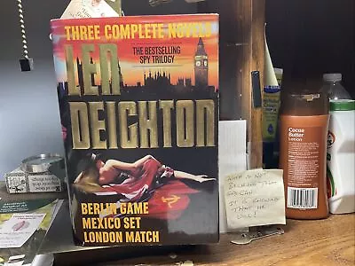 Len Deighton Hcdj “bestselling Spy Trilogy-berlin Gamemexico Setlondon Match” • $3.89