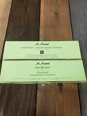 2 PK M.Asam Vino Gold Anti-Aging Beauty Ampoules 14 Day Face Treatment Vitamin C • $29.99