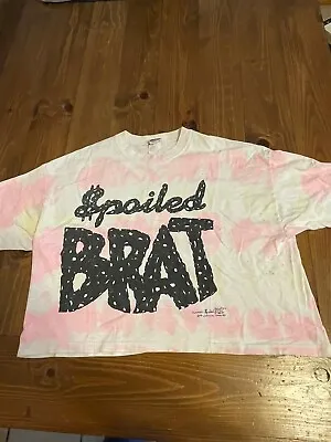 Vintage Spoiled Brat Crop-Top Shirt One Size Fits All 90s Single-Stitch • $22