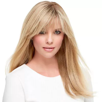 Women Blonde Full Long Wig Straight Hair Cosplay Costume Party Daily With Fringe • £18.04