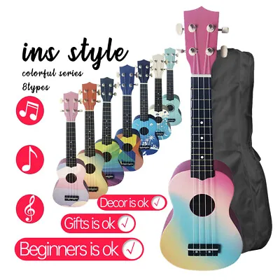 $23.59 • Buy 21 Inch Soprano Acoustic Ukulele Uke 4 Strings Hawaii Guitar Instrument A0B2
