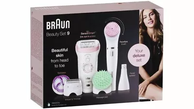 Braun Silk-epil Beauty Set 9 9-985 Deluxe 7-in-1 Hair Removal Set • $428.95