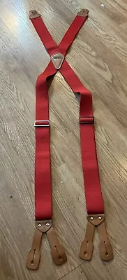 Deluth Red Button Suspenders • $15