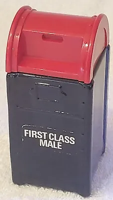 Vtg Mens Avon Cologne/After Shave First Class Male Glass Postal Mailbox Full 4oz • $25
