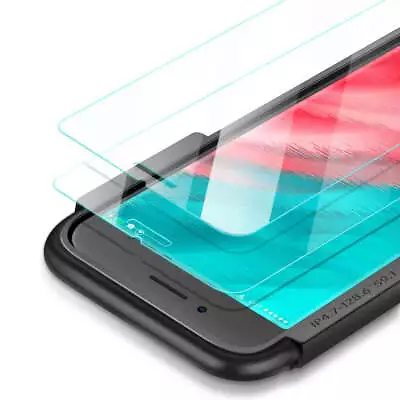 NNEDSZ 2.5D Round Edge HD Screen Protector 2 Pack Tempered Glass For IPhone 6/6 • $49.99