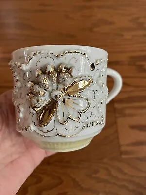 Vintage Unbranded Victorian Mustache Cup ~3x4.5” • $7