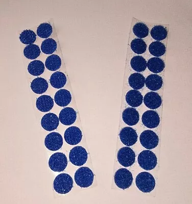 Blue Self Adhesive Velcro Patches Dots 10mm • £3.40