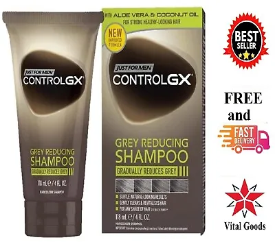 Just For Men Control GX Grey Reducing Shampoo For Grey Hair  All Shades 118ml   • £18.99