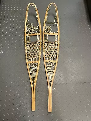 Vintage Tubbs Ash Wood  & Rawhide  Snowshoes 10 X 56-S9 FREE SHIPPING! • $68