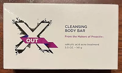 New XOUT X OUT CLEANSING BODY BAR 5 Oz Acne Treatment Soap SEALED 07/18 2018 • $20