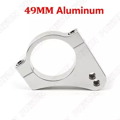 49mm Motorcycle Steering Damper Fork Frame Mounting Clamp Bracket CNC Aluminum • $17.76