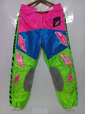 Vintage Motocross Wulf Sport Racing Factory Team Mx Pants Size 34 Rare Item • $130