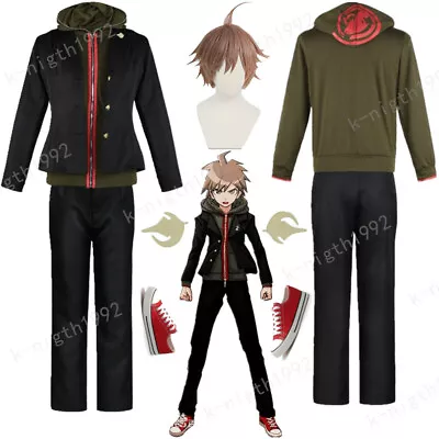 Anime Danganronpa Dangan-Ronpa Makoto Naegi Cosplay Costume School Uniform Suit • $16.88