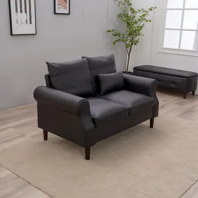Sectional Sofa Set L-Shaped Couch Living Room Convertible Sofa Rolled Arms • $189.99