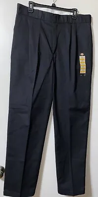 Dickies Relaxed Fit Pleated Work Pants 38 X 34 Men's Wrinkle Resistant NWT • $33.99