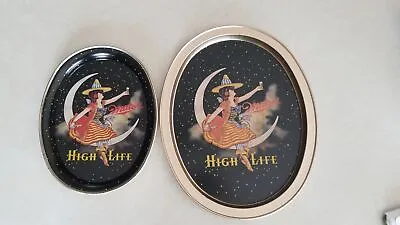 2-1989 Limited Edition Miller High Life Legend Of The Miller Girl Beer Trays L4 • $69.88