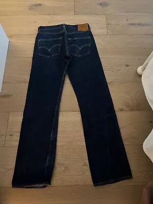 Levis 501XX Selvedge Big E Hidden Rivet Leather Patch 1947 Repro LVC Jeans 36x31 • $199