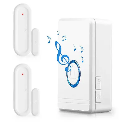 2 Sensor With 1 Bell Home Security Entry Window Welcome 48 Melody Music Chimes • $24.99