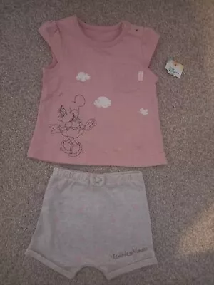 New. Disney Baby Girl Minnie Mouse Two Piece Outfit. Age 3-6 Months. • £10