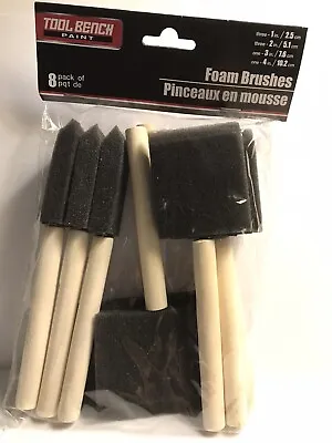 $5.99 • Buy 8 Pcs Foam Brush Tool Bench Paint For Projects
