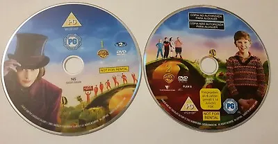  Charlie And The Chocolate Factory (2005 2 Disc) DVD Johnny Depp CD Disc Only • £1.99