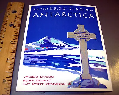 Vinces Cross McMurdo Station Ross Island Hut Point Peninsula Antarctica Decal • $4.99