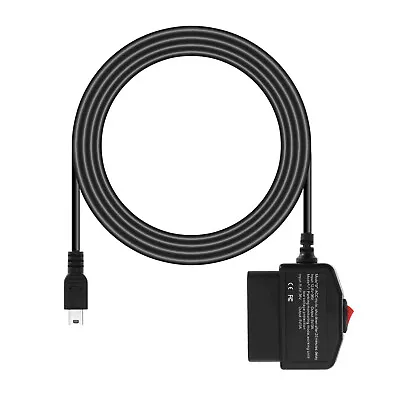 Car OBD Power Cable For Dash Camera 24 Hours Surveillance/ACC Mode MINI USB 3.5m • £12.37