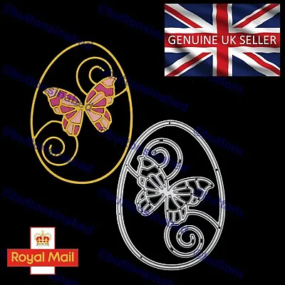 Easter Egg & Butterfly Metal Cutting Die Card Making Scrapbooking Crafts F8 • £5.09