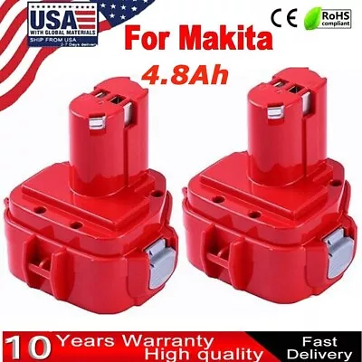 2PACK 4.8Ah 12V  For Makita 1200 1222 NiMh Battery 1220 1201 1233 1234 1235 PA12 • $25.89