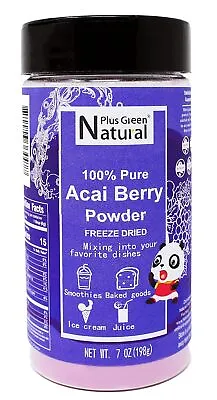 Dried Acai Berry Juice Powder 7 Ounces Superfood Acai Berries Purple Powder • £12.81
