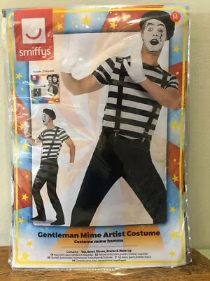 Fancy Dress Gentlemens Mime Artist Costume Medium New • £15