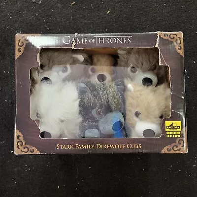 Game Of Thrones 6 Piece Dire Wolf Plush Collection Box Set NEW IN BOX • $109.99