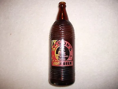 RARE 1953 Mason's DARK BROWN Root Beer QT. Bottle Chicago Illinois. • $7