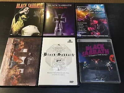Black Sabbath DVD Lot Of 6 Different Concert DVD's 4 LIKE NEW • $26.50