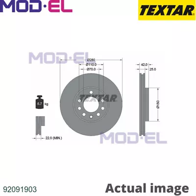 BRAKE DISC FOR OPEL MERIVA/MPV ASTRA/H/G/Hatchback/Van/GTC/Delvan/Convertible   • £98.57