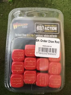 Bolt Action Order Dice (Red) • £13