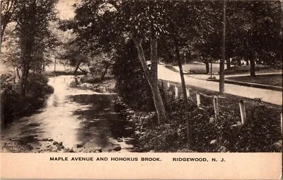 $9.99 • Buy Vintage 1920 Maple Avenue And Hohokus Brook Ridgewood NJ New Jersey Postcard
