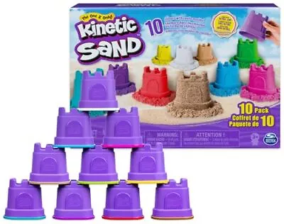 Kinetic Sand Castle Containers 10-Color Pack Colored Sand For Easter Basket ... • $30.64