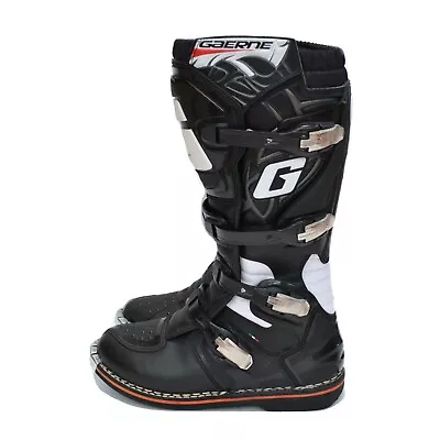 Gaerne GX-1 Offroad Black Dirt Bike Boots Shoes Size 45 US 105 Made In Italy • $114.75